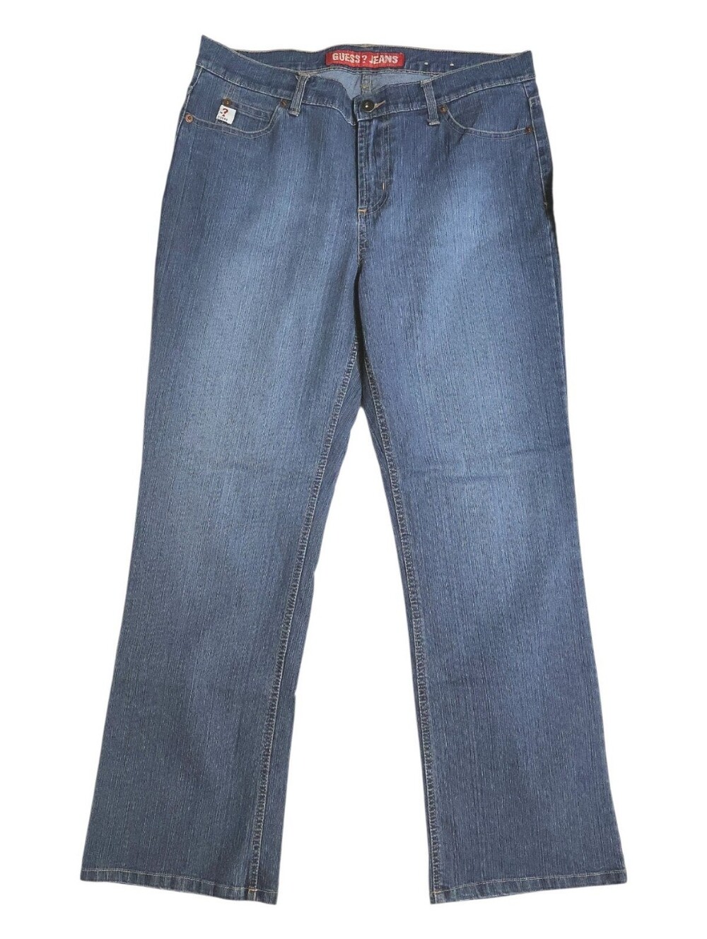 Vintage 90s Guess Jeans Red Spellout Logo - Subtle Bootcut